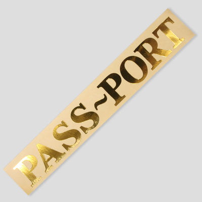PASSPORT - STICKERS - GOLD