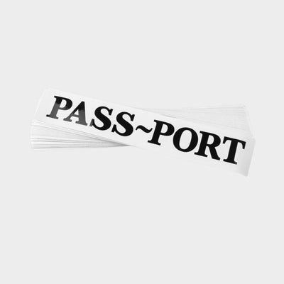 PASSPORT - STICKERS - BLACK