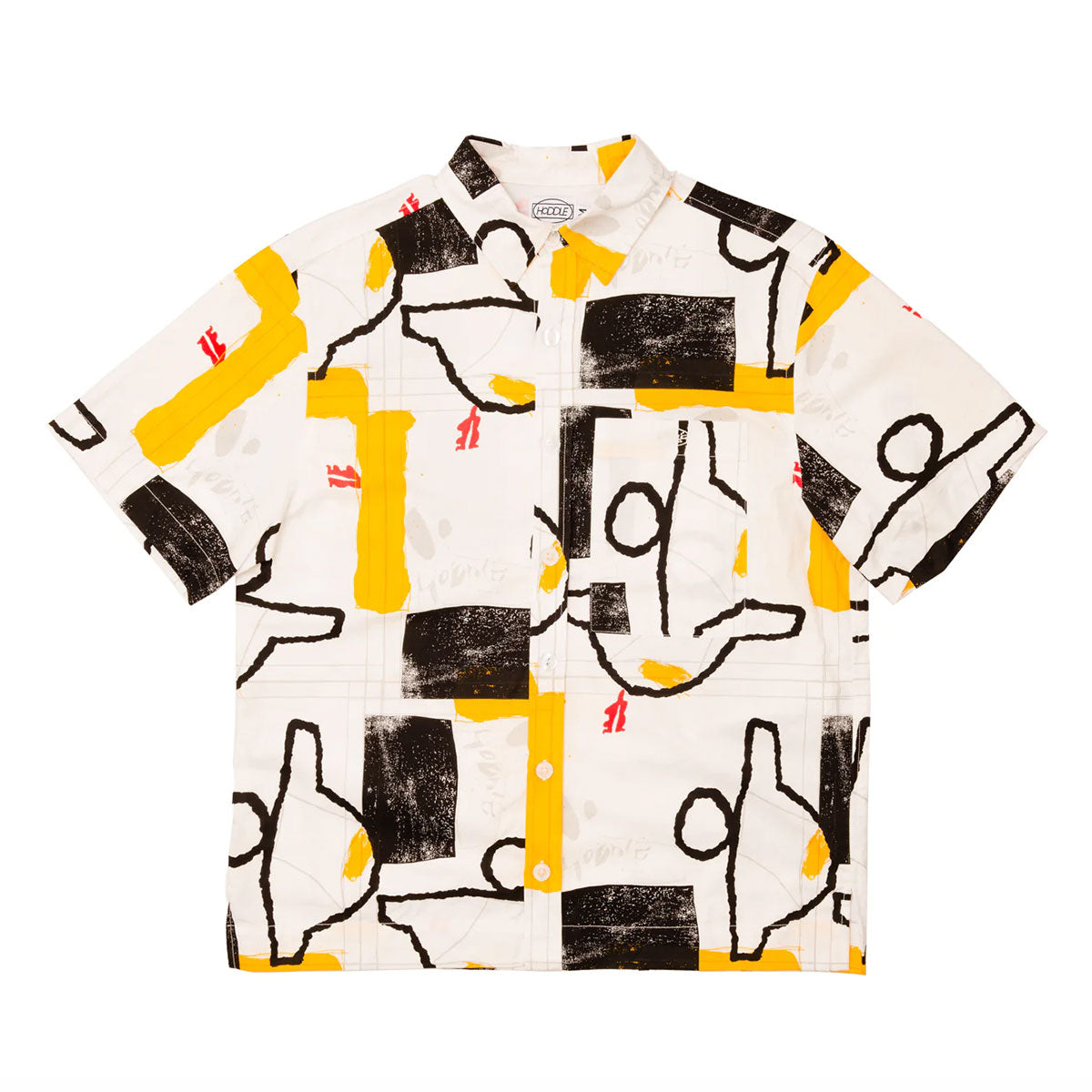 Hoddle Skateboards - Faire S/S Shirt - White / Multi