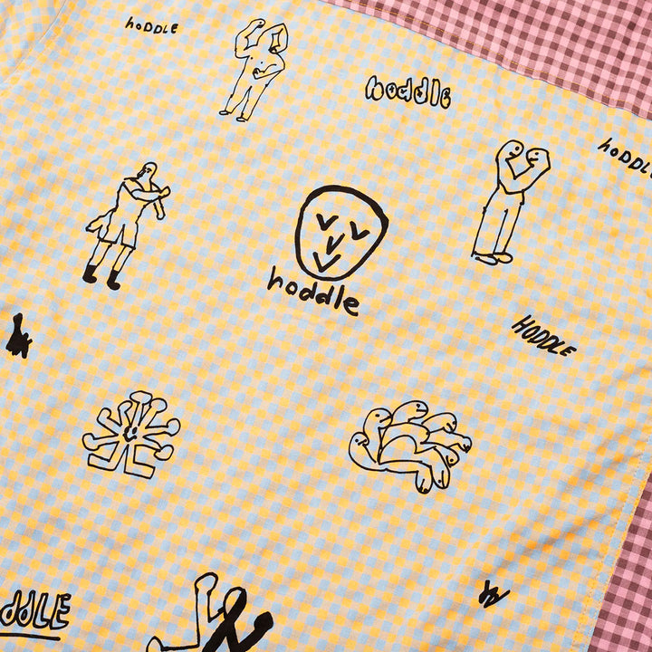 Hoddle Skateboards - Hoddle Tour L/S Shirt - Sand / Violet Check