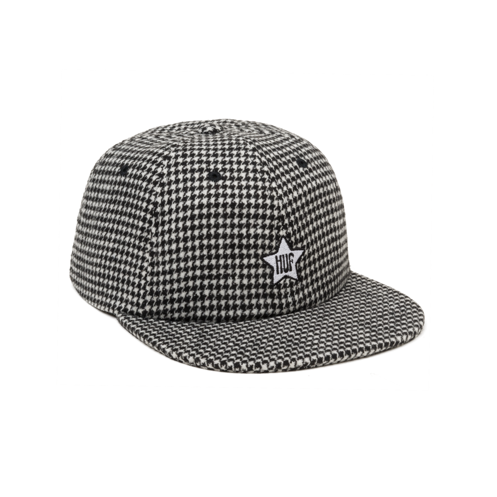 HUF - ONE STAR HOUNDSTOOTH 6 PANEL HAT